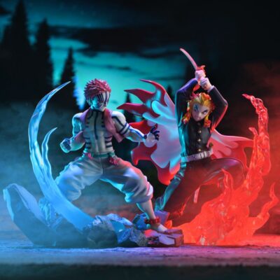 Kyojuro Rengoku & Akaza figure set Demon Slayer XrossLink by SEGA