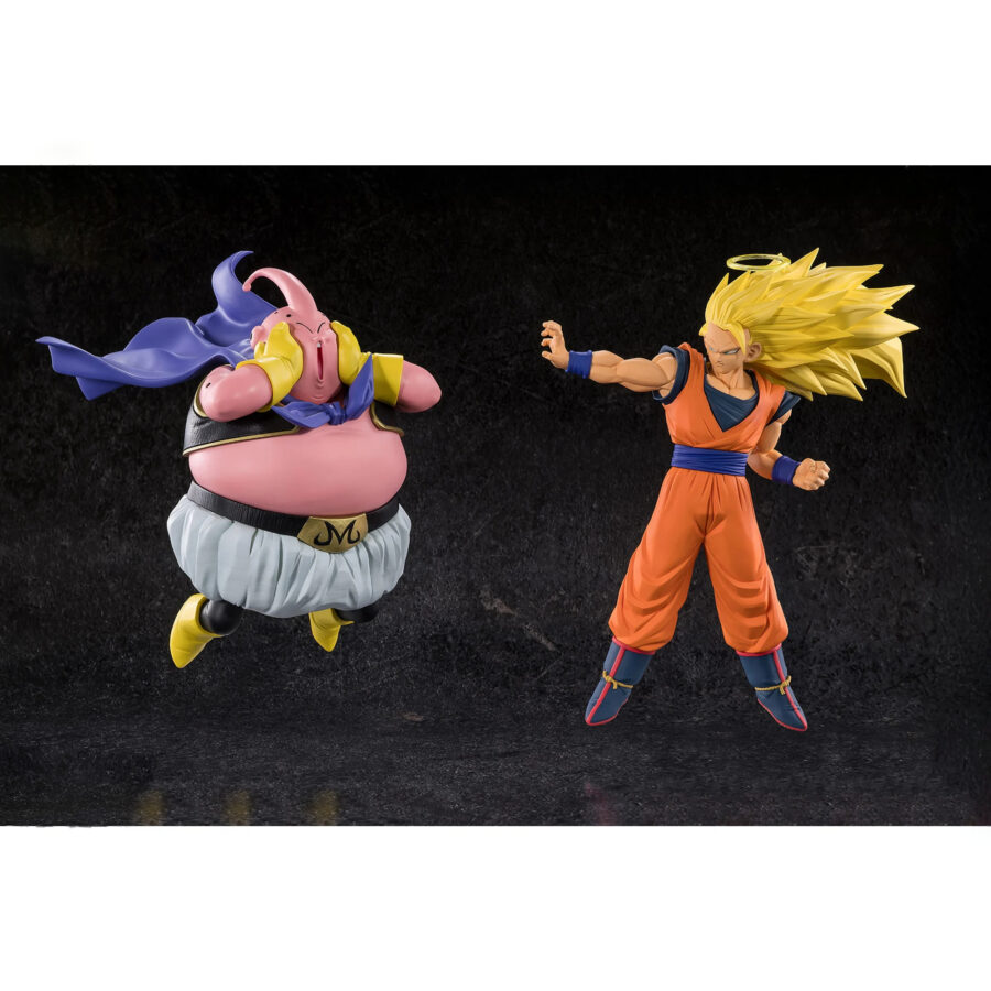 Majin Buu Figure DBZ MATCH MAKERS VS Super Saiyan 3 Goku by Banpresto - Image 7