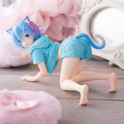 Rem Figure Re:Zero Cat Room Wear Ver. Desktop Cute Furyu