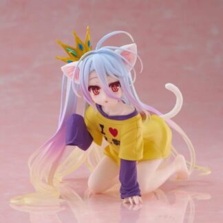 ノーゲーム・ノーライフ Desktop Cute フィギュア 白～猫耳Tシャツver.～ 公式／プライズフィギュア