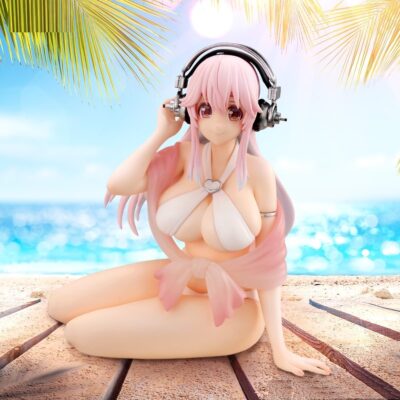 Super Sonico figure White Bikini Noodle Stopper Furyu