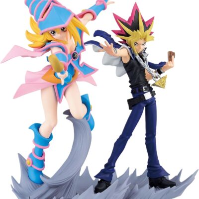 Black Magician Girl & Yami Yugi Figures - Yu-Gi-Oh! - Duel Monsters - Senkou Zekkei Series - Set - Banpresto
