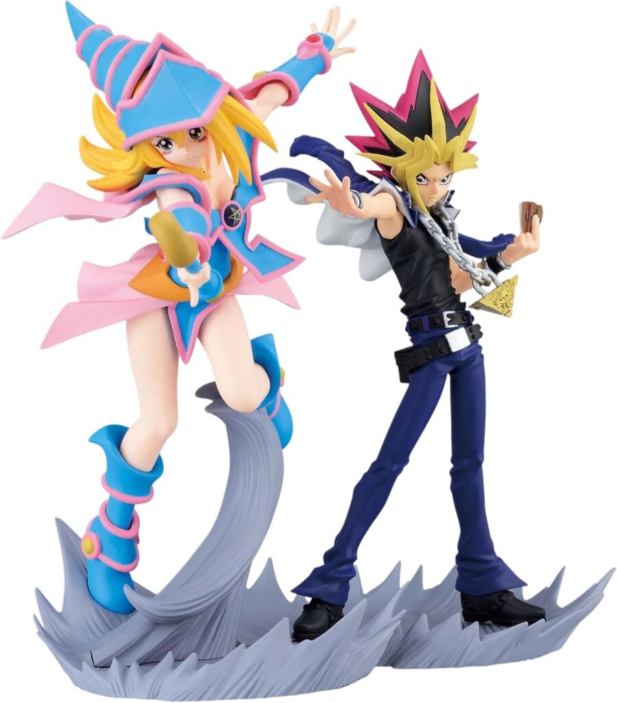 Black Magician Girl & Yami Yugi Figures - Yu-Gi-Oh! - Duel Monsters - Senkou Zekkei Series - Set - Banpresto