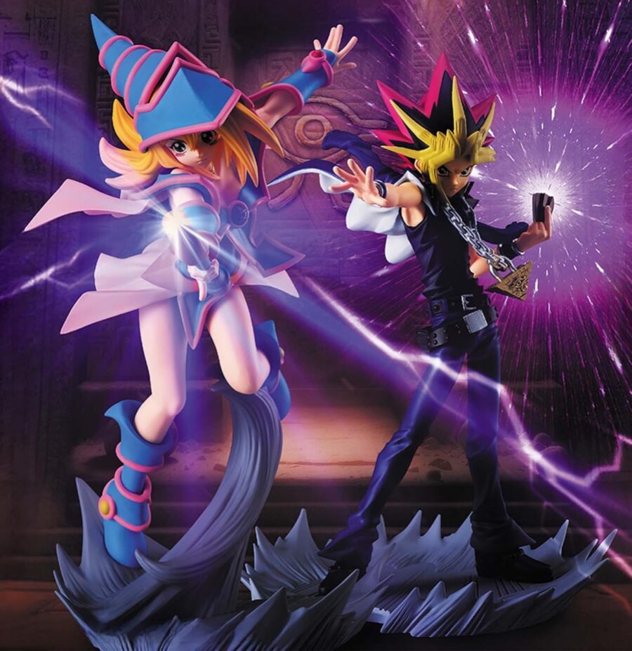 Black Magician Girl & Yami Yugi Figures - Yu-Gi-Oh! - Duel Monsters - Senkou Zekkei Series - Set - Banpresto - Image 2